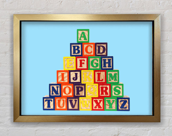 Alphabet Blocks Baby Blue