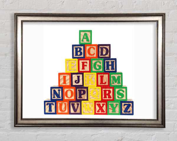 Alphabet Blocks White