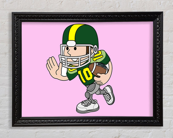 American Football Sport Player Pink