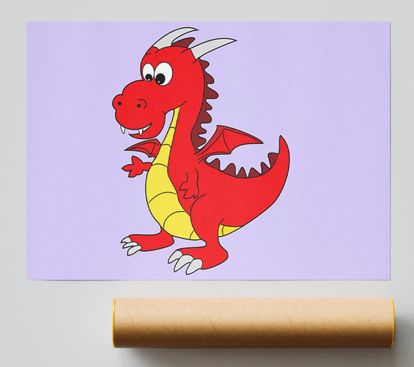 Big Dragon Lilac Print