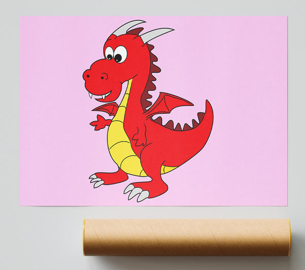 Big Dragon Pink Print