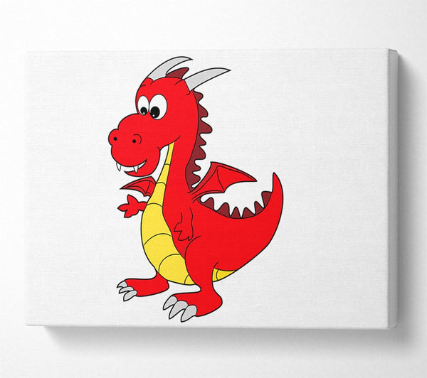  A Canvas Print of Big Dragon White Canvas Art
