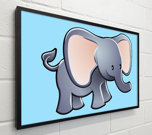 Big Eared Elephant Baby Blue