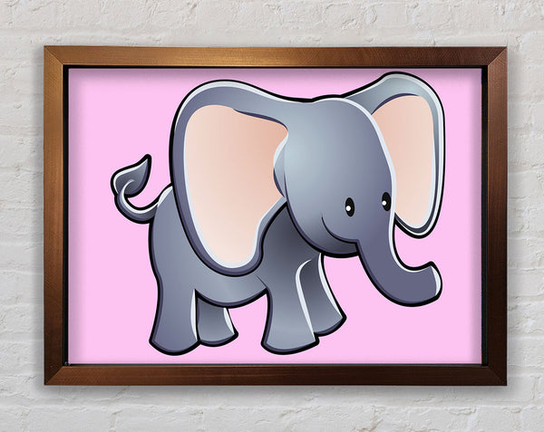 Elefant mit großen Ohren, Rosa