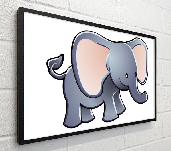 Big Eared Elephant White