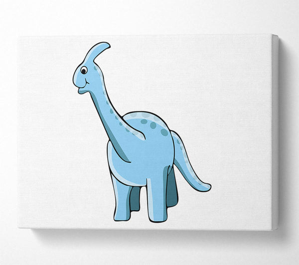  A Canvas Print of Big Funny Dinosaur White Canvas Print