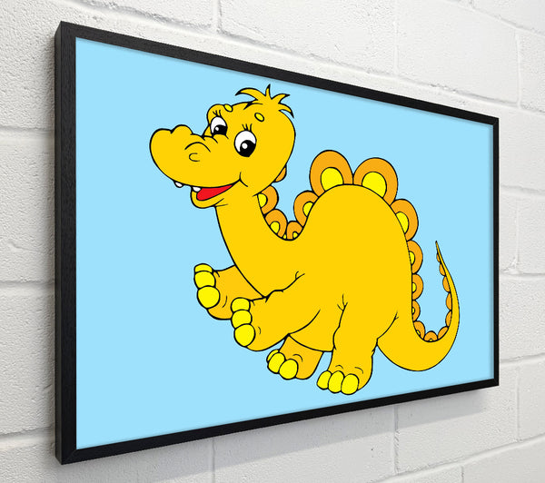 Big Happy Dinosaur Baby Blue