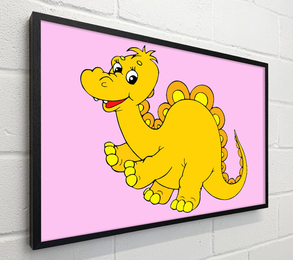 Big Happy Dinosaur Pink