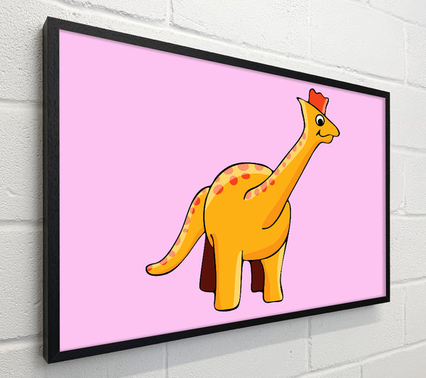Big Herbivore Dinosaur Long Neck Pink