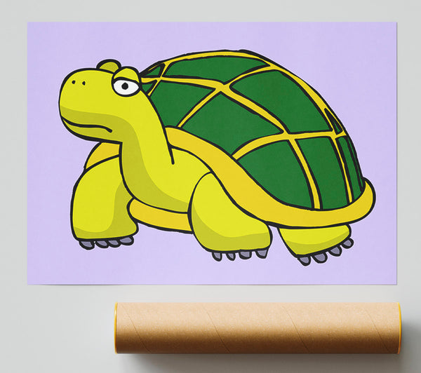 Big Turtle Lilac Print
