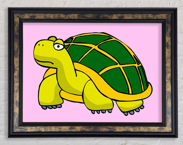 Big Turtle Pink Framed Print