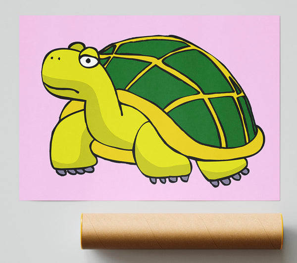 Big Turtle Pink Giclee Print