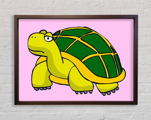 Big Turtle Pink Framed Print