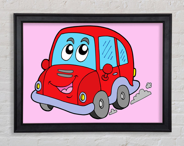 Auto mit Gesicht Smokey Pink
