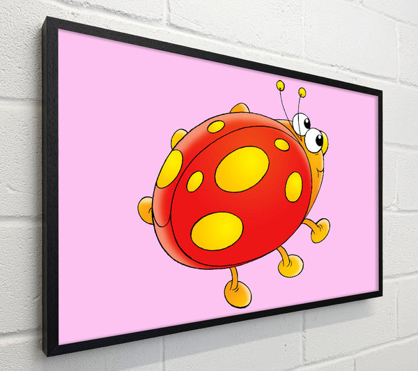 Cartoon Ladybug Pink