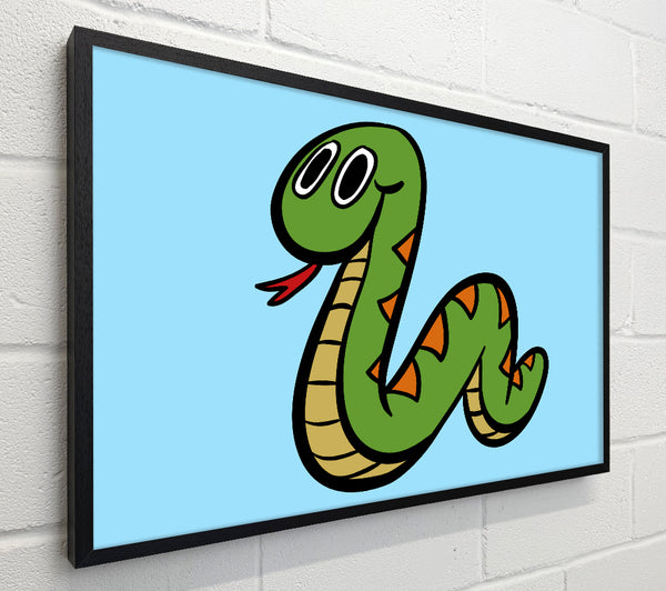 Cartoon Snake Baby Blue