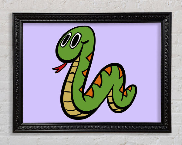 Cartoon Schlange Lila