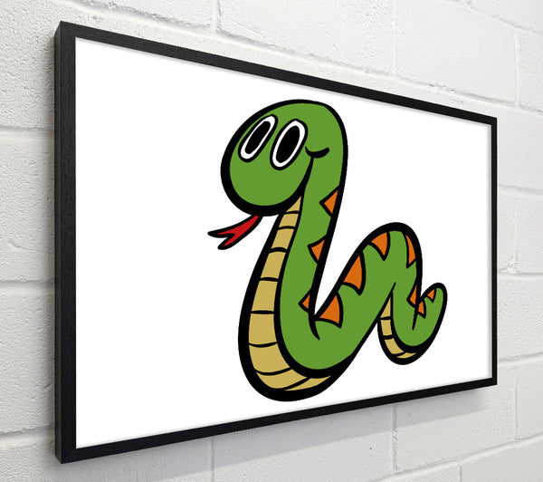 Cartoon Snake White