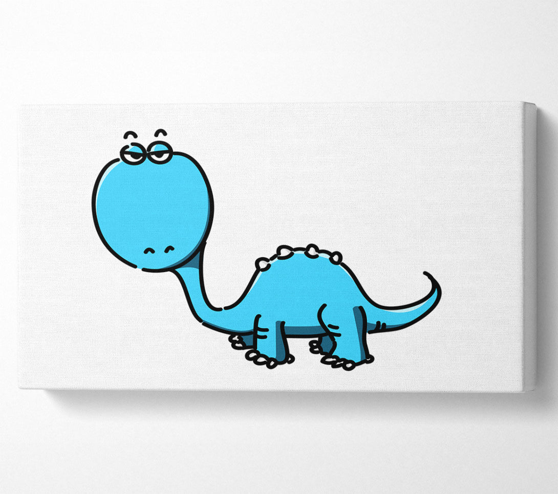  A Canvas Print of Dinosaur Not Impressed White Canvas Wall Art