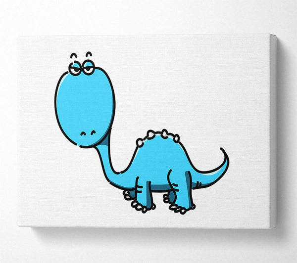  A Canvas Print of Dinosaur Not Impressed White Canvas Wall Art