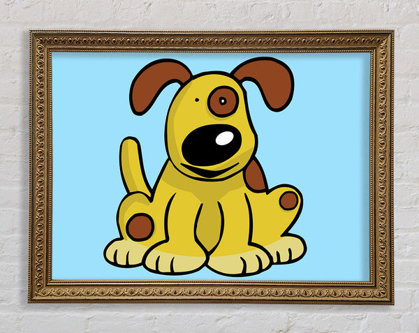 Hund Cartoon Schwanz Baby Blau 