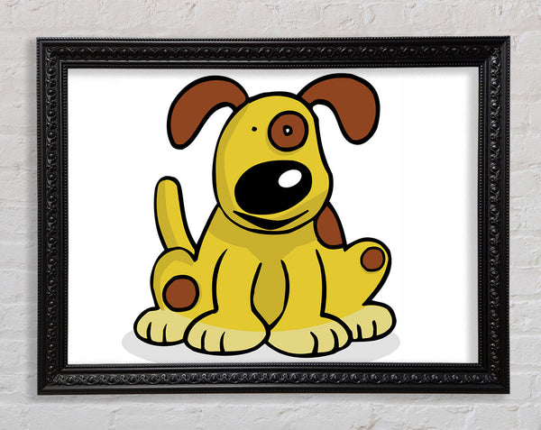Hund Cartoon Schwanz Weiß 