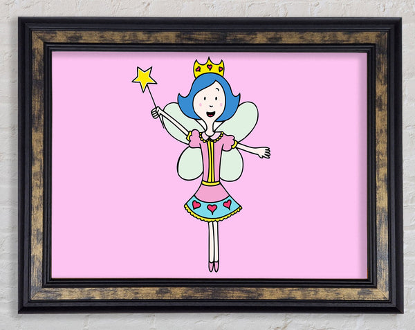 Fairy Princess Pink Framed Print