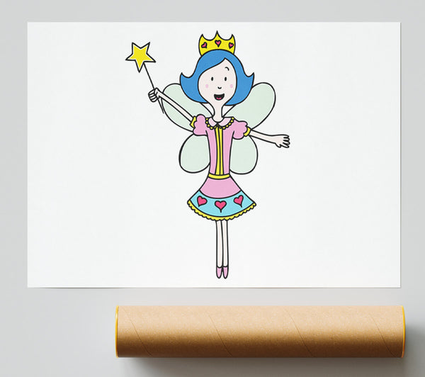 Fairy Princess White Print