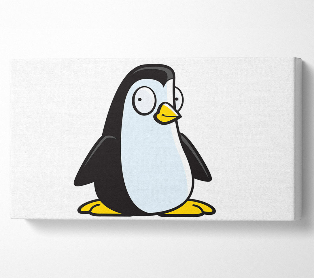  A Canvas Print of Funny Penguin White Canvas Wall Art