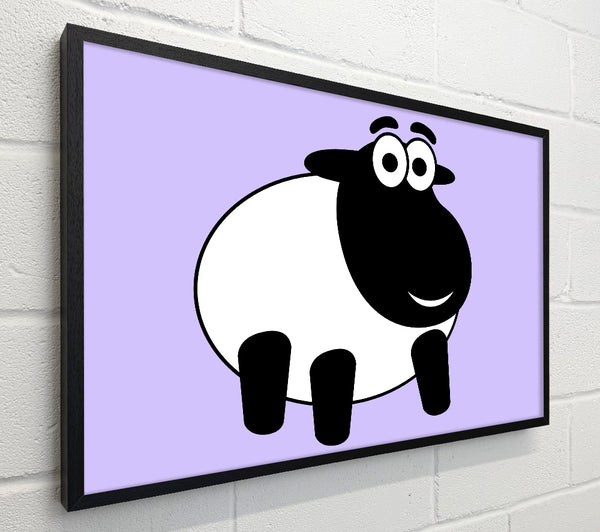 Happy Cartoon Sheep Lilac