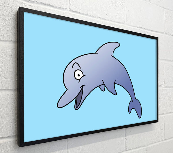Happy Dolphin Baby Blue