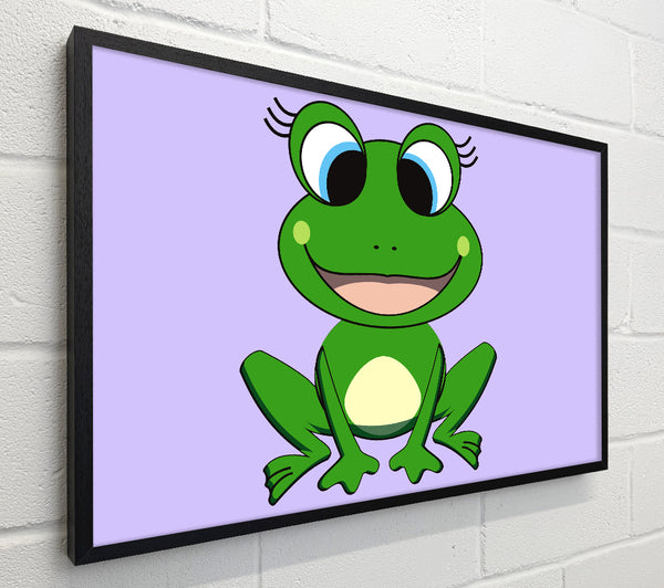 Happy Frog Ready To Leap Lilac