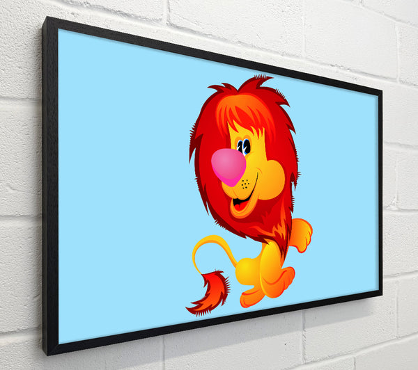 Happy Lion Baby Blue