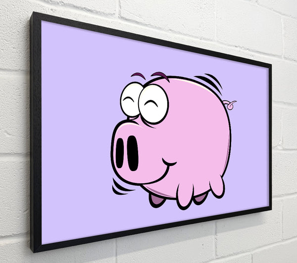 Happy Pig Smiling Lilac