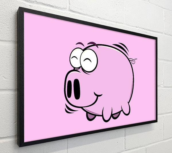 Happy Pig Smiling Pink