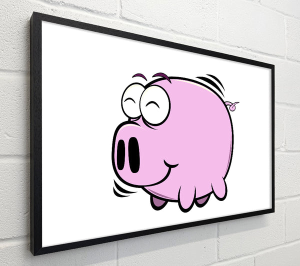 Happy Pig Smiling White
