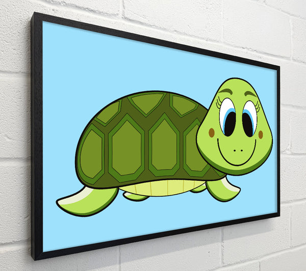 Happy Turtle Baby Blue