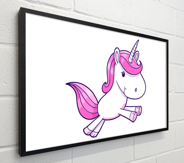 Leaping Unicorn White