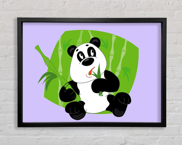 Panda isst Bambusflieder