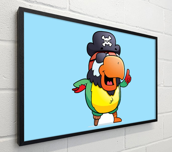 Pirate Parrot Eyepatch Baby Blue