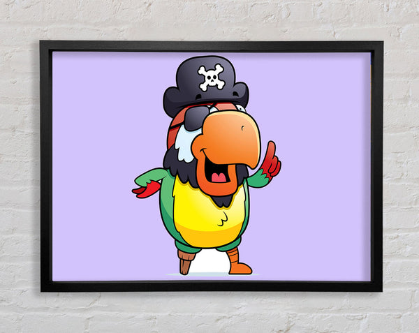 Augenklappe Piratenpapagei Lila 