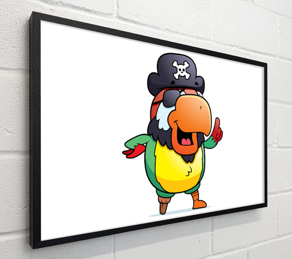Pirate Parrot Eyepatch White