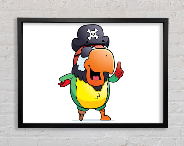 Piratenpapagei Augenklappe Weiß 