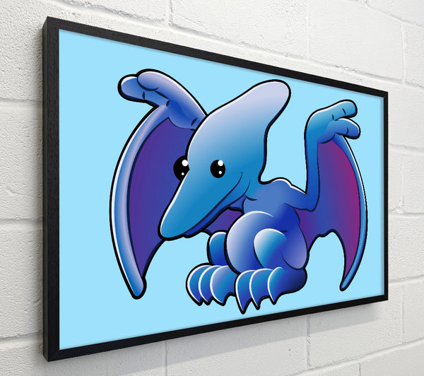 Pterodactyl Dinosaur Baby Blue