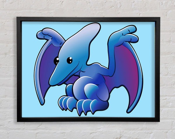 Pterodaktylus Dinosaurier Baby Blau