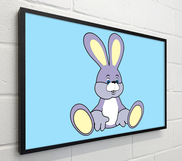 Rabbit Sitting Down Baby Blue