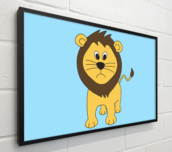 Sad Lion Baby Blue