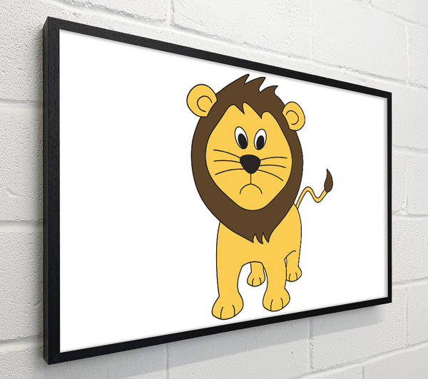 Sad Lion White