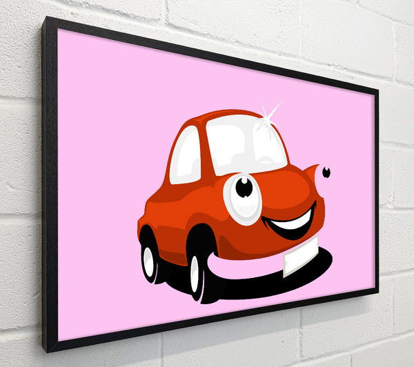 Smiling Clean Car Pink