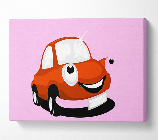 Smiling Clean Car Pink